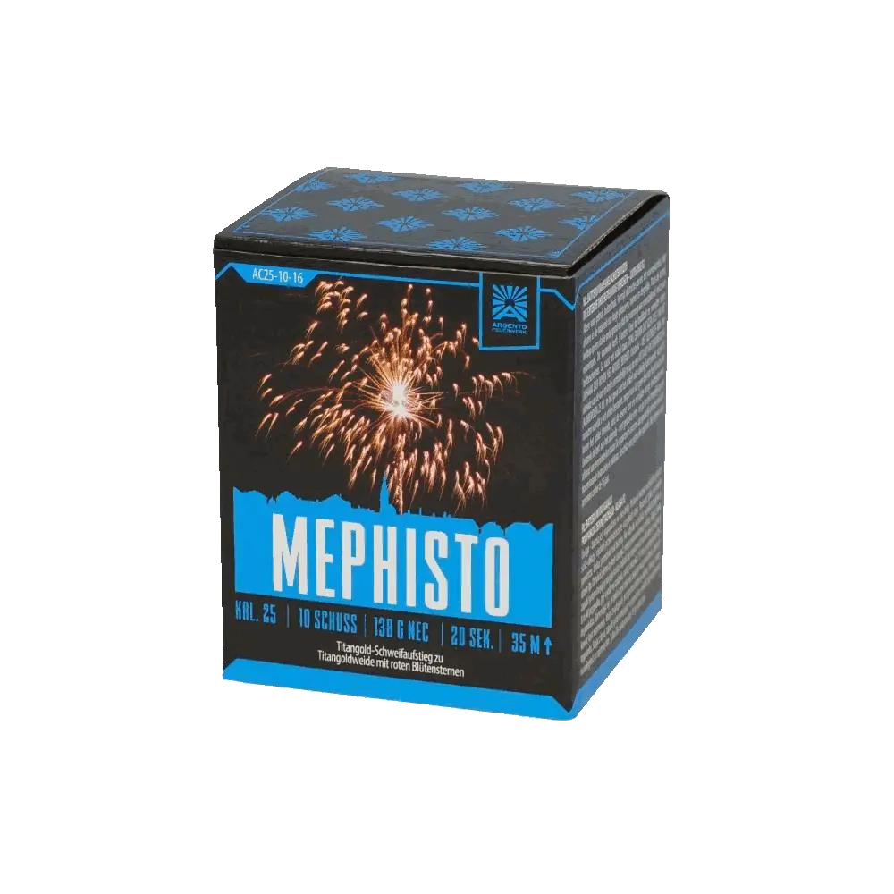 Feuerwerkstbatterie Argento Mephisto